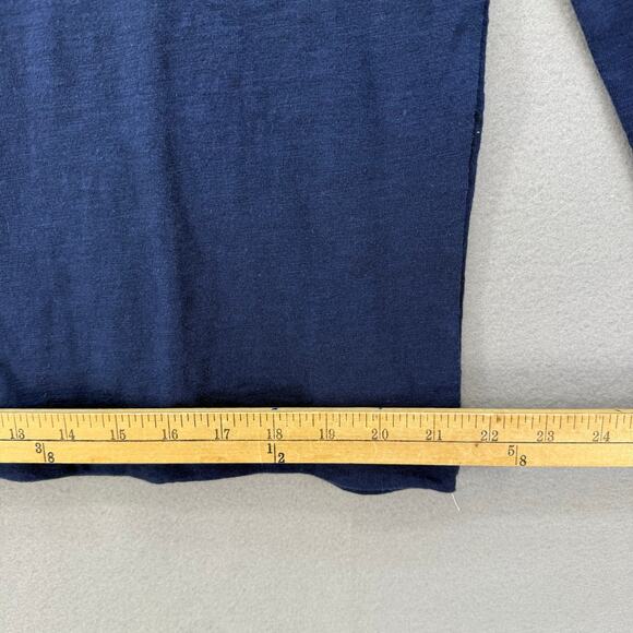 G-III Apparel Women's XL Los Angeles Rams NFL Long Sleeve T-shirt Blue Cream EUC - Picture 9 of 9